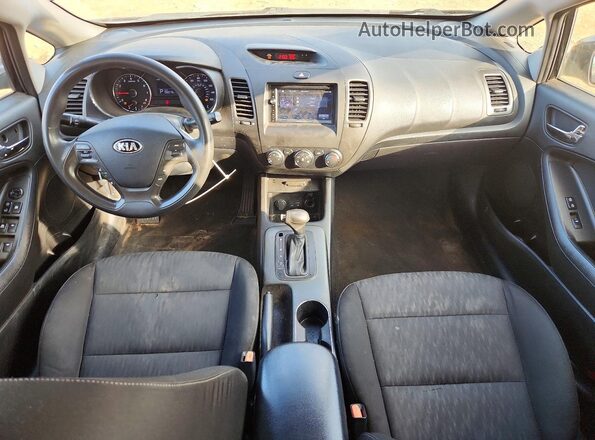 KNAFK4A64G5593371 2016 KIA FORTE Black წინა პანელის ხედი