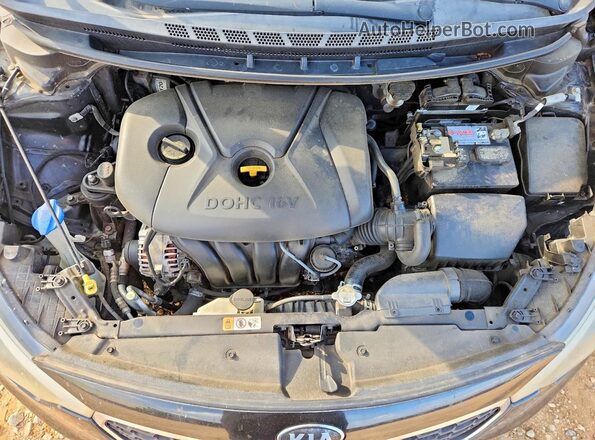 KNAFK4A64G5593371 2016 KIA FORTE Black უკანა სალონის ხედი