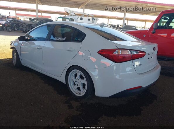 KNAFK4A64G5594343 2016 KIA FORTE White Tył lewy