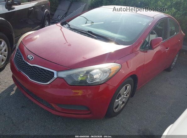 KNAFK4A65G5589328 2016 KIA FORTE Красный Передняя левая четверть