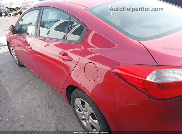 KNAFK4A65G5589328 2016 KIA FORTE Красный Задняя левая четверть