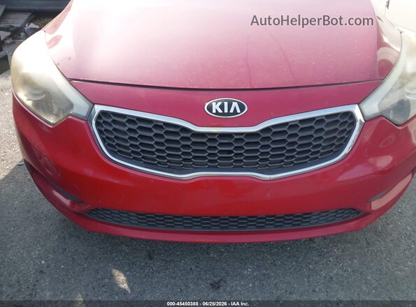 KNAFK4A65G5589328 2016 KIA FORTE Красный Вид спереди
