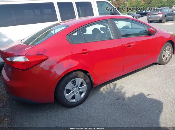 KNAFK4A65G5589328 2016 KIA FORTE Красный Задняя правая четверть