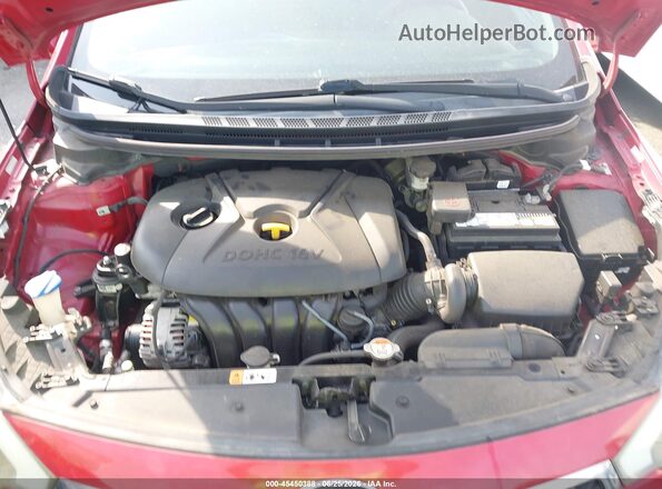 KNAFK4A65G5589328 2016 KIA FORTE Красный Вид сзади