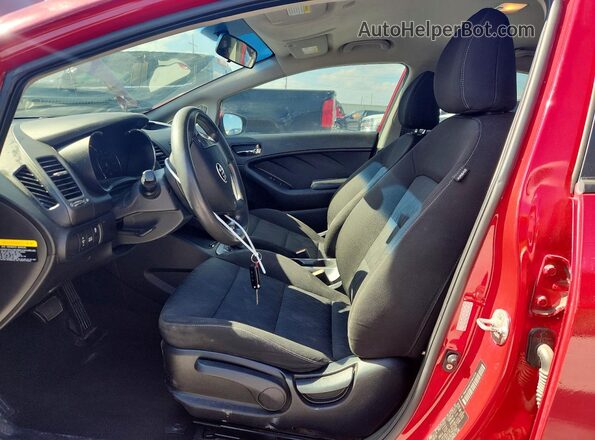 KNAFK4A67G5467358 2016 KIA FORTE Red წინა სალონის ხედი