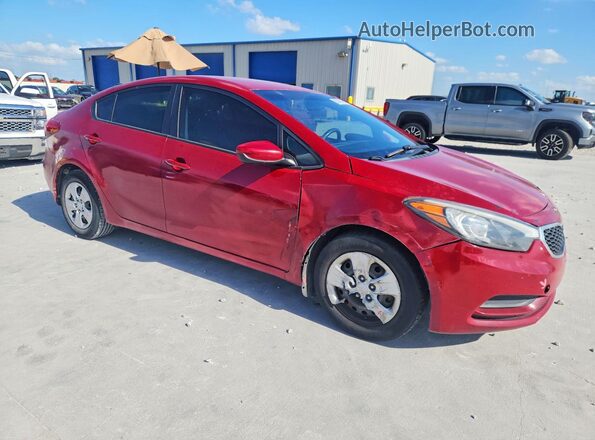 KNAFK4A67G5467358 2016 KIA FORTE Red წინა მარჯვენა