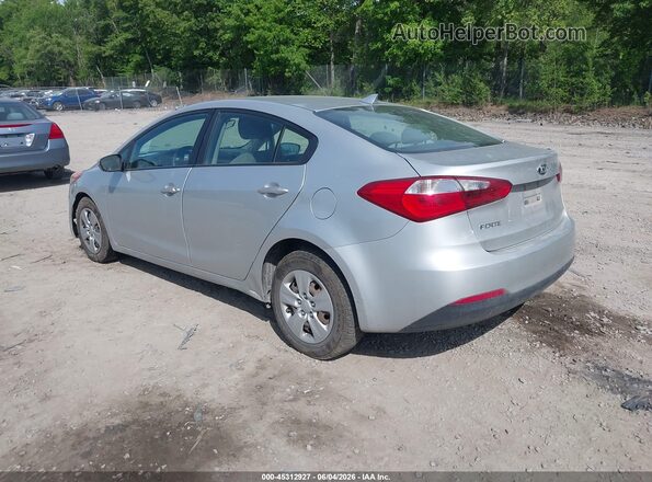 KNAFK4A68G5508144 2016 KIA FORTE Silver Հետևի ձախ