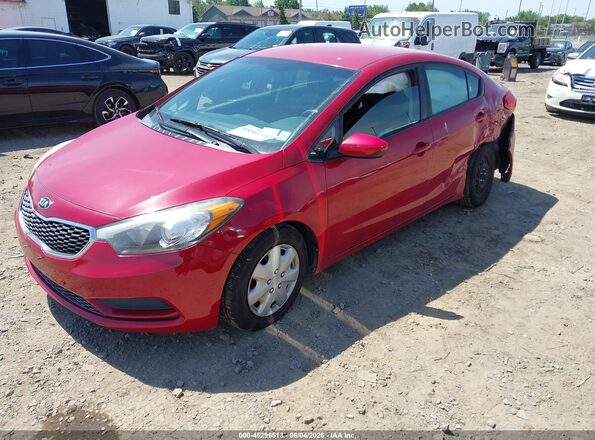 KNAFK4A6XG5475700 2016 KIA FORTE Красный Передняя левая четверть