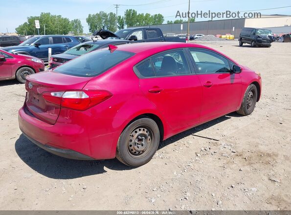 KNAFK4A6XG5475700 2016 KIA FORTE Красный Задняя правая четверть