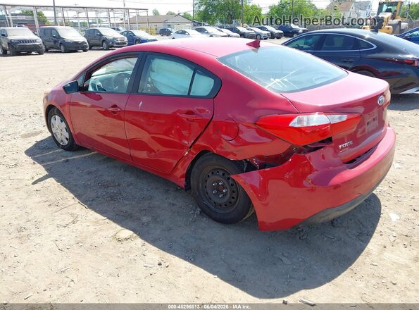 KNAFK4A6XG5475700 2016 KIA FORTE Красный Задняя левая четверть