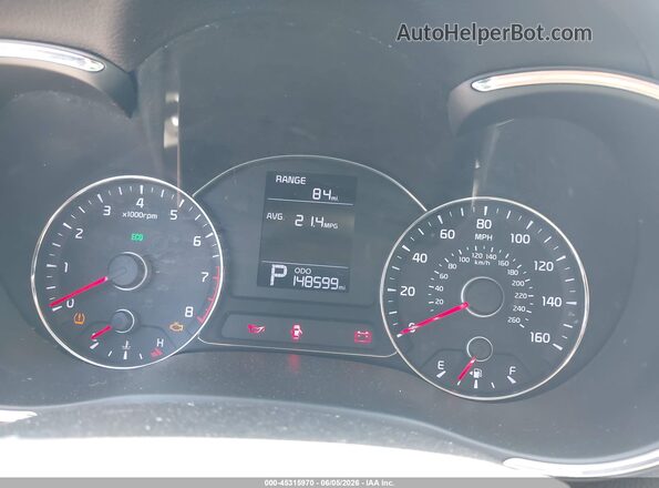 KNAFK4A6XG5488740 2016 KIA FORTE Silver უკანა სავარძლების ხედი