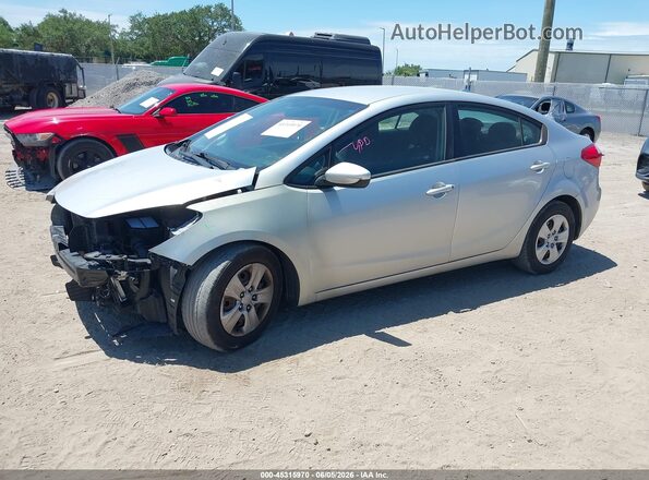KNAFK4A6XG5488740 2016 KIA FORTE Silver წინა მარცხენა ხედი სამი მეოთხედიდან