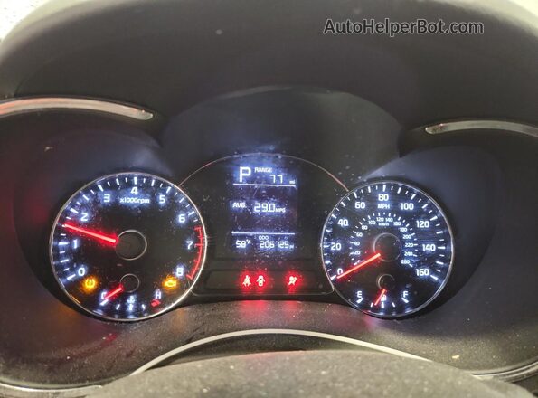 KNAFK5A87J5772955 2018 KIA FORTE White Вид щитка приладів