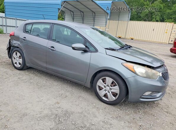 KNAFK5A88G5635595 2016 KIA FORTE Gray Front right
