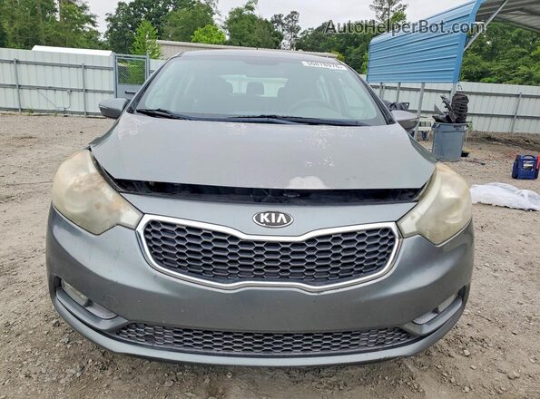 KNAFK5A88G5635595 2016 KIA FORTE Gray Front view