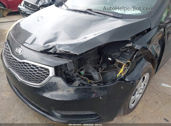 KNAFX4A60G5520113 2016 KIA FORTE Black Front view