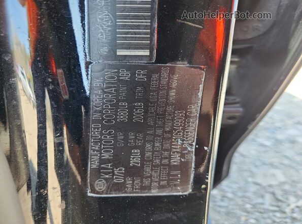 KNAFX4A61G5499093 2016 KIA FORTE Black 