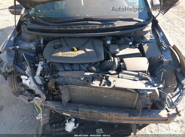 KNAFX4A65G5523640 2016 KIA FORTE Gray Вид ззаду