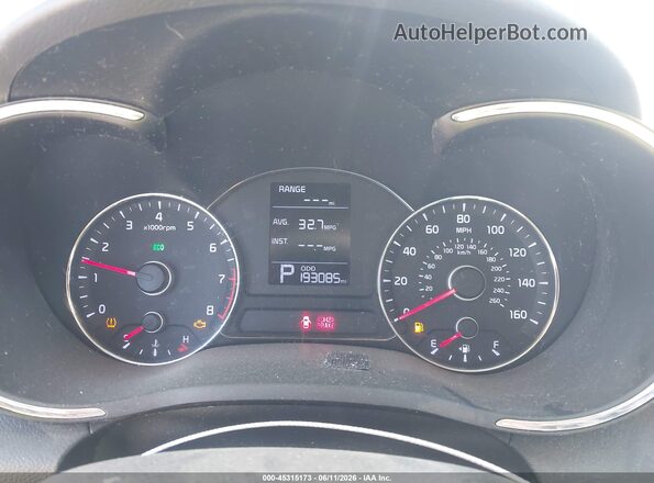 KNAFX4A68G5533689 2016 KIA FORTE Red უკანა სავარძლების ხედი