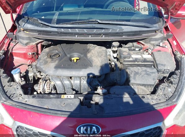 KNAFX4A68G5533689 2016 KIA FORTE Red უკანა ხედი