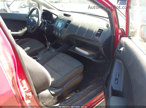 KNAFX4A68G5533689 2016 KIA FORTE Red წინა სალონის ხედი