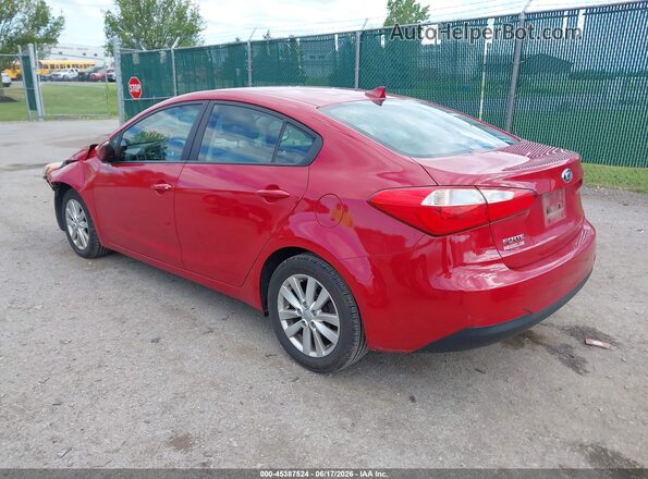 KNAFX4A69G5469856 2016 KIA FORTE Красный Задняя левая четверть