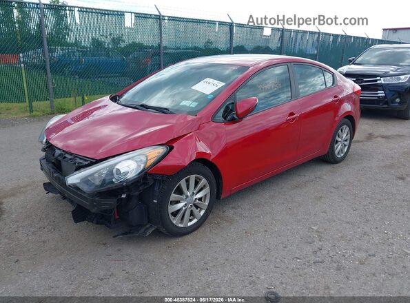 KNAFX4A69G5469856 2016 KIA FORTE Красный Передняя левая четверть