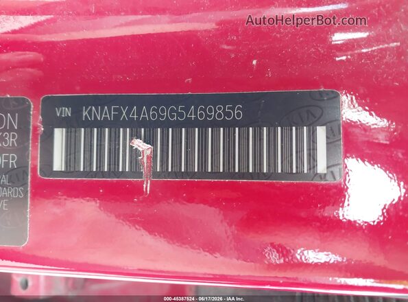 KNAFX4A69G5469856 2016 KIA FORTE Красный Вид подкапотного пространства