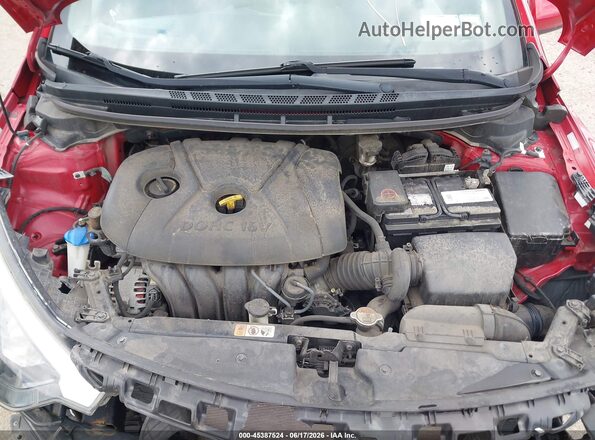 KNAFX4A69G5469856 2016 KIA FORTE Красный Вид сзади