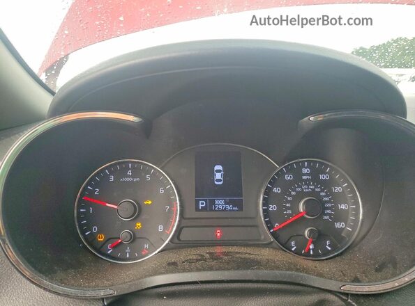 KNAFX4A8XG5544954 2016 KIA FORTE Red 