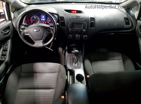 KNAFX5A88G5529018 2016 KIA FORTE White Вид панелі приладів
