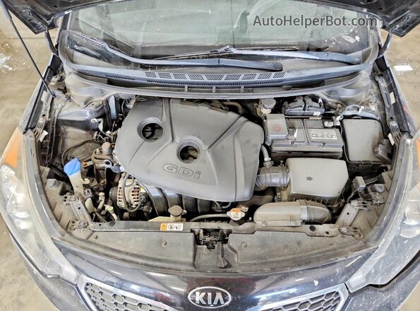 KNAFX5A8XG5490593 2016 KIA FORTE Черный Вид задней части салона