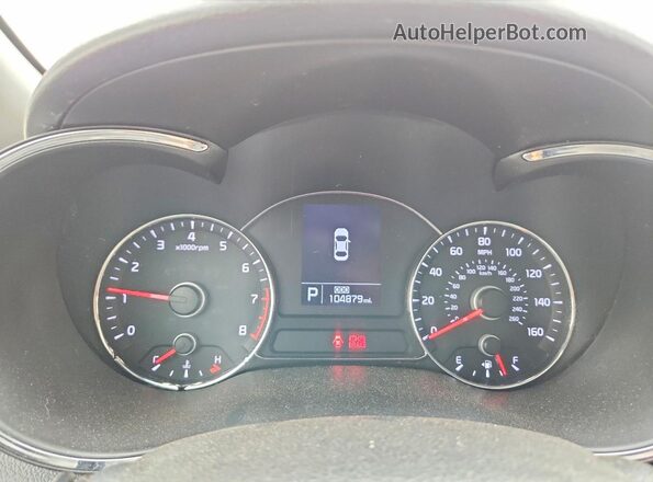 KNAFZ4A80G5451323 2016 KIA FORTE Black Instrument cluster view