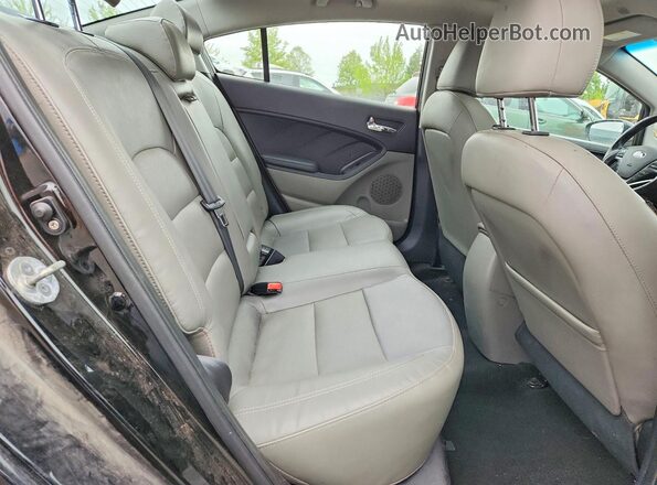 KNAFZ4A80G5451323 2016 KIA FORTE Black Rear seats view
