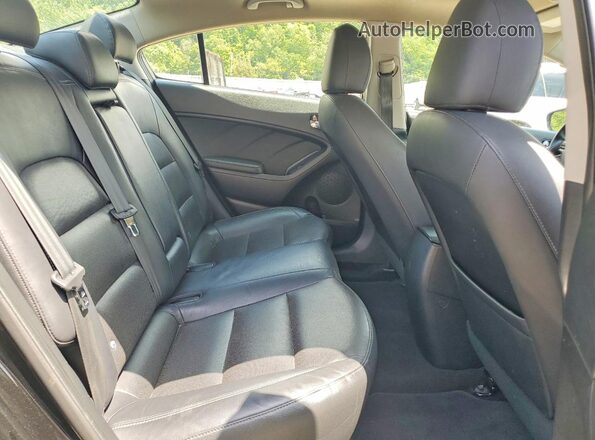 KNAFZ4A88G5550195 2016 KIA FORTE Black უკანა სავარძლების ხედი