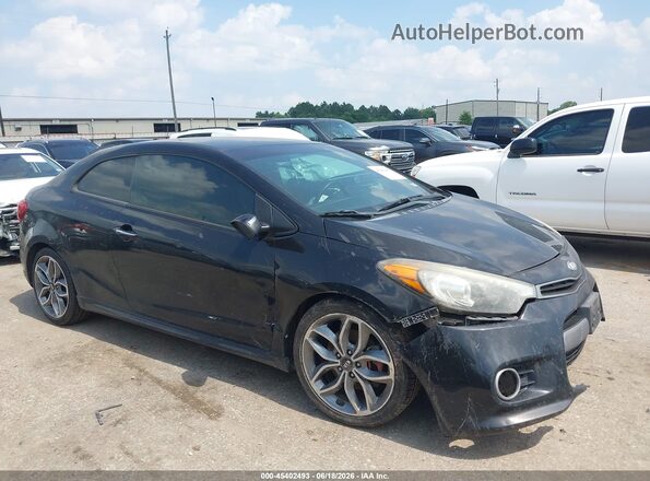 KNAFZ6A34G5576597 2016 KIA FORTE KOUP Black Вид задньої частини салону
