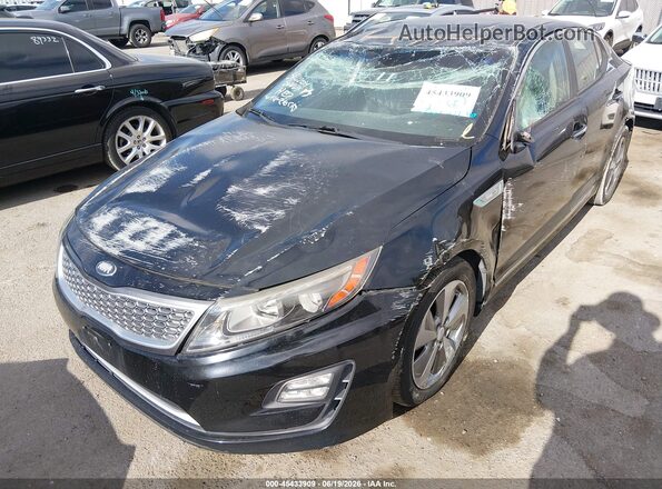 KNAGN4AD1G5099320 2016 KIA OPTIMA HYBRID Black წინა ხედი