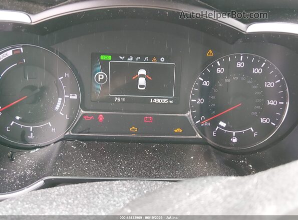 KNAGN4AD1G5099320 2016 KIA OPTIMA HYBRID Black უკანა სავარძლების ხედი