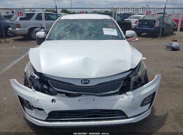 KNAGN4AD4G5093379 2016 KIA OPTIMA HYBRID White Вид щитка приладів