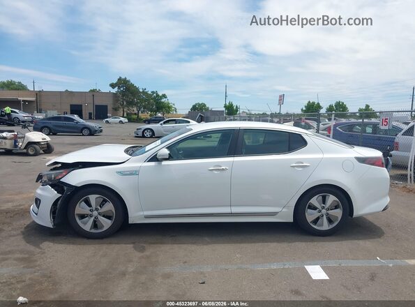 KNAGN4AD4G5093379 2016 KIA OPTIMA HYBRID White Панорамний вид салону 360°