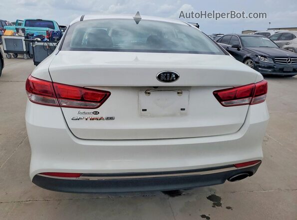KNAGT4L30G5075763 2016 KIA OPTIMA Белый Вид сзади