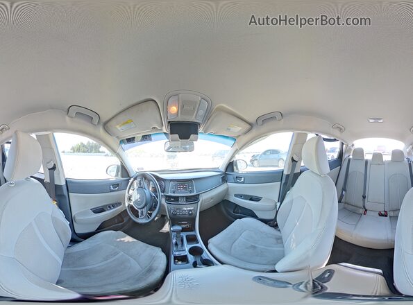 KNAGT4L30G5079487 2016 KIA OPTIMA Gray Vista de la etiqueta del VIN