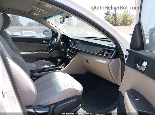 KNAGT4L31G5100962 2016 KIA OPTIMA White წინა სალონის ხედი