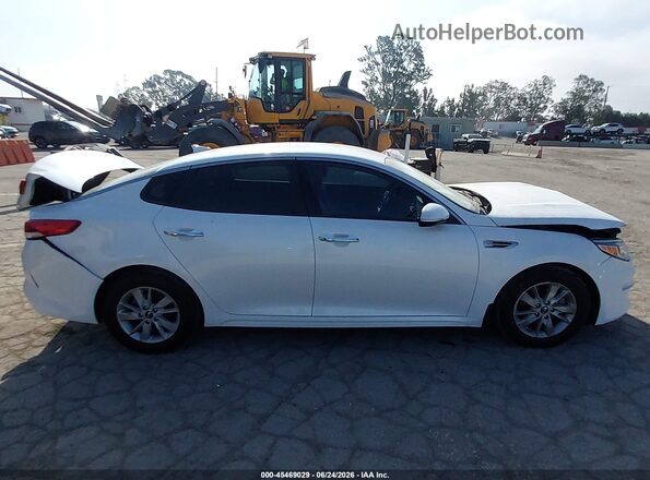 KNAGT4L31G5100962 2016 KIA OPTIMA White უკანა სალონის ხედი