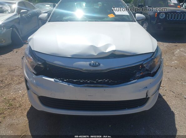 KNAGT4L32G5106530 2016 KIA OPTIMA White Դիմացի տեսք