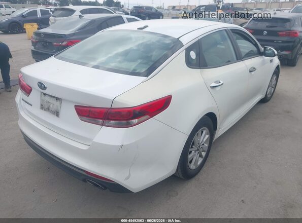 KNAGT4L36G5101461 2016 KIA OPTIMA White Задня права чверть