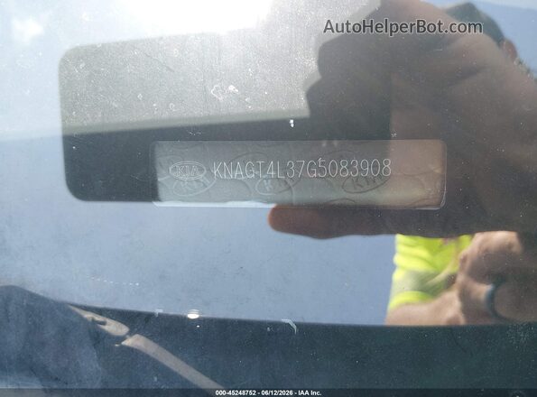 KNAGT4L37G5083908 2016 KIA OPTIMA Black Engine compartment view