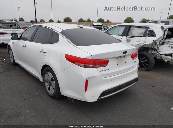 KNAGT4LC5H5008755 2017 KIA OPTIMA HYBRID White Trasero izquierdo