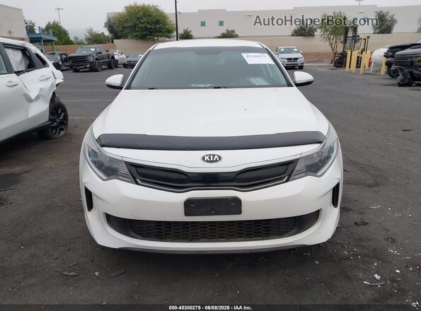 KNAGT4LC5H5008755 2017 KIA OPTIMA HYBRID White Vista del cuadro de instrumentos