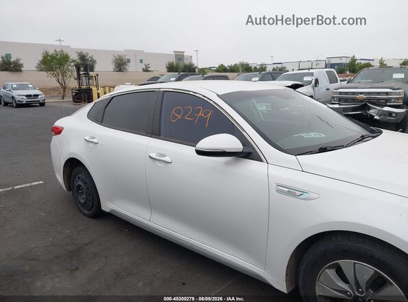 KNAGT4LC5H5008755 2017 KIA OPTIMA HYBRID White Vista interior trasera